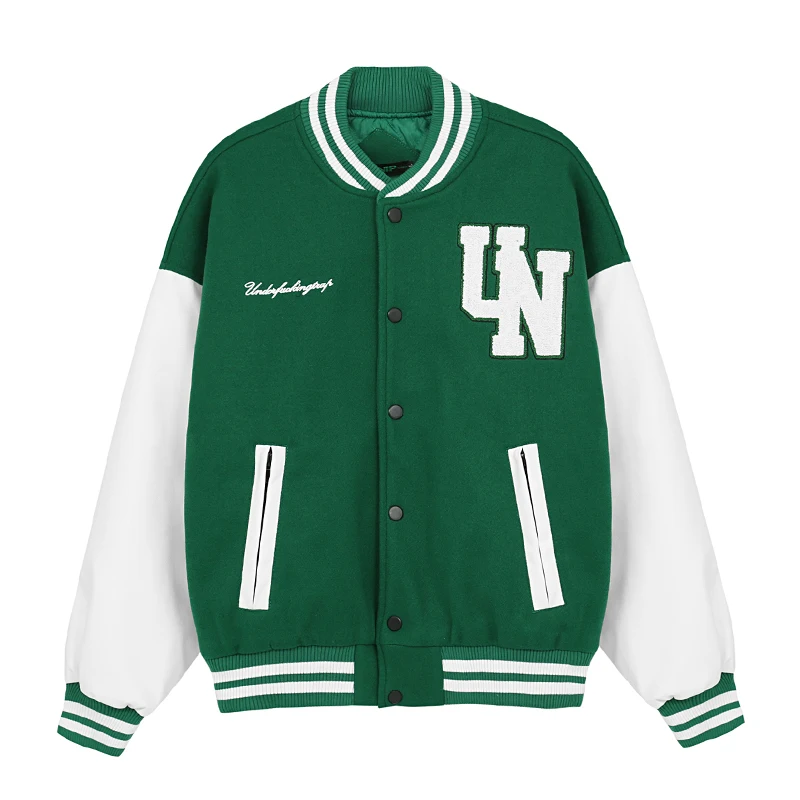 Unisex-New High Street American Retro Flocking Embroidery Thick Cotton Warm Stitching Leather Sleeve Loose Bomber Jacket
Unisex-New High Street American Retro Flocking Embroidery Thick Cotton Warm Stitching Leather Sleeve Loose Bomber Jacket