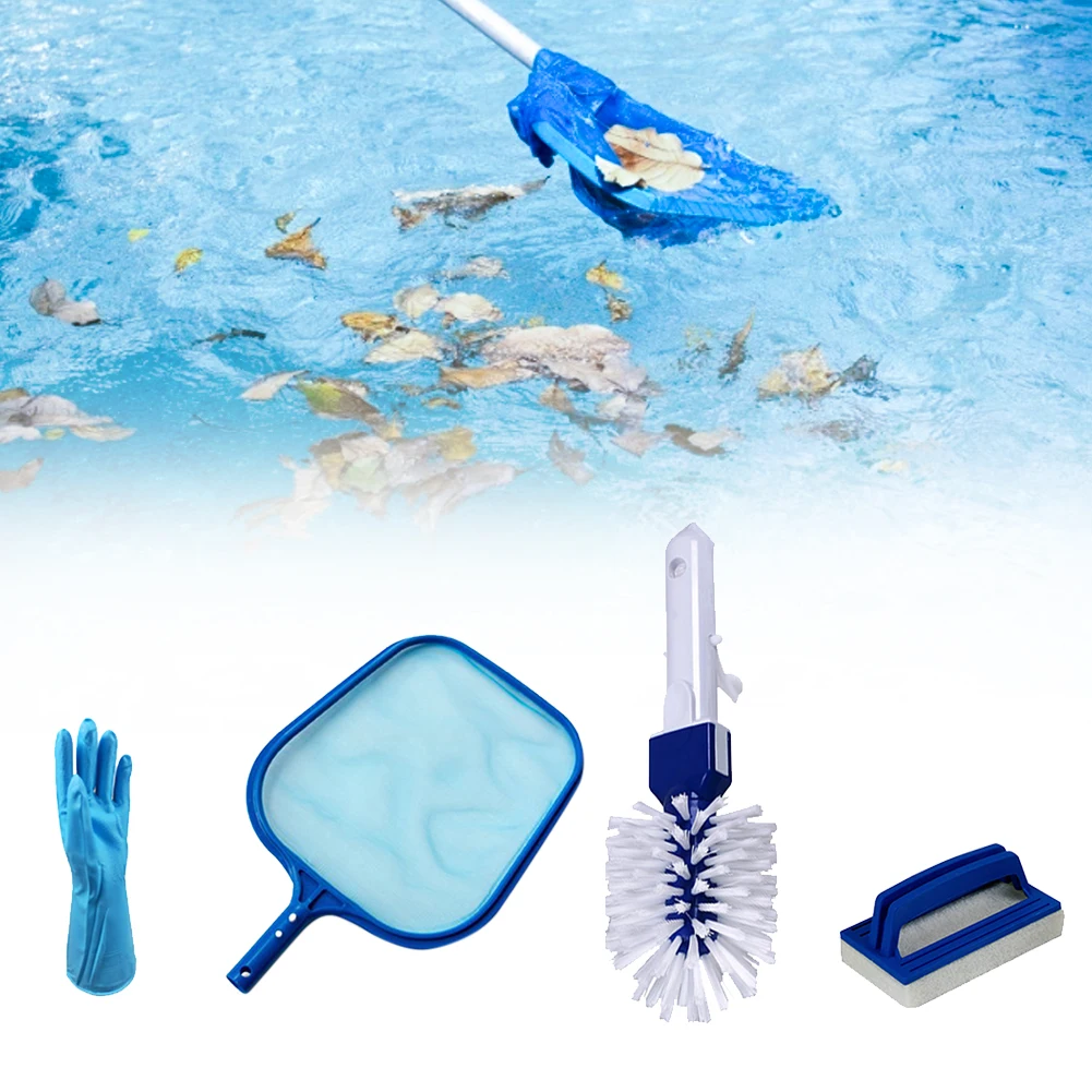 4Pcs Pool Cleaning Kit Skimmer Net Gloves Pool Brushes Leave Catcher Mesh Pook Skimmer Swimming Pool Cleaning Tools Accessories
4Pcs Pool Cleaning Kit Skimmer Net Gloves Pool Brushes Leave Catcher Mesh Pook Skimmer Swimming Pool Cleaning Tools Accessories