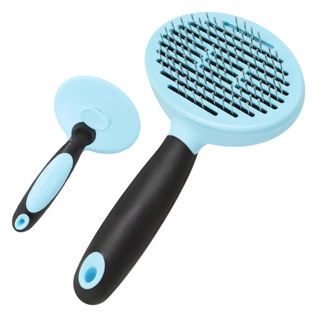 Pet Comb Self Cleaning Brush Professional Grooming for Dogs and Cats Quick Clean Short Medium Hair Removal Accessories | Дом и сад