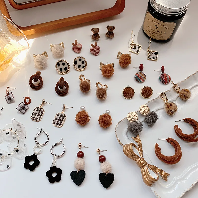 LOVOACC Simple Multiple Alloy Bowknot Cartoon Bear Pendant Earrings for Women Girls Geometric Love Heart Dangle Earrings Jewelry
LOVOACC Simple Multiple Alloy Bowknot Cartoon Bear Pendant Earrings for Women Girls Geometric Love Heart Dangle Earrings Jewelry