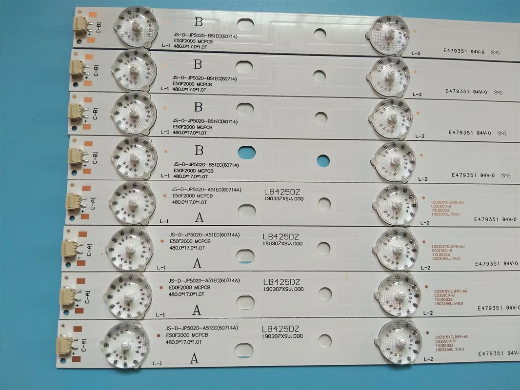 8pcs LED Strip For PHI LIPS 50'' JS-D-JP5020-A51EC B51EC D50-F2000 LED50FHDS E50F2000
8pcs LED Strip For PHI LIPS 50'' JS-D-JP5020-A51EC B51EC D50-F2000 LED50FHDS E50F2000