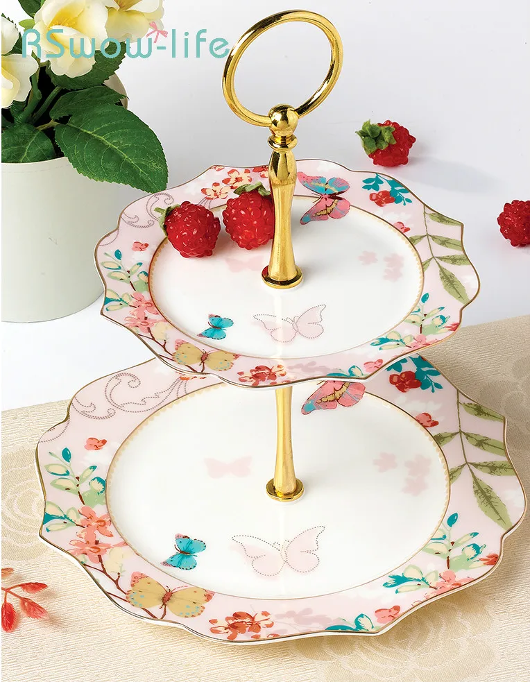Ceramic Double-layer Fruit Plate English Leisure Afternoon Tea Tea Set Household Kitchenware Decoration Dessert Plate
Ceramic Double-layer Fruit Plate English Leisure Afternoon Tea Tea Set Household Kitchenware Decoration Dessert Plate