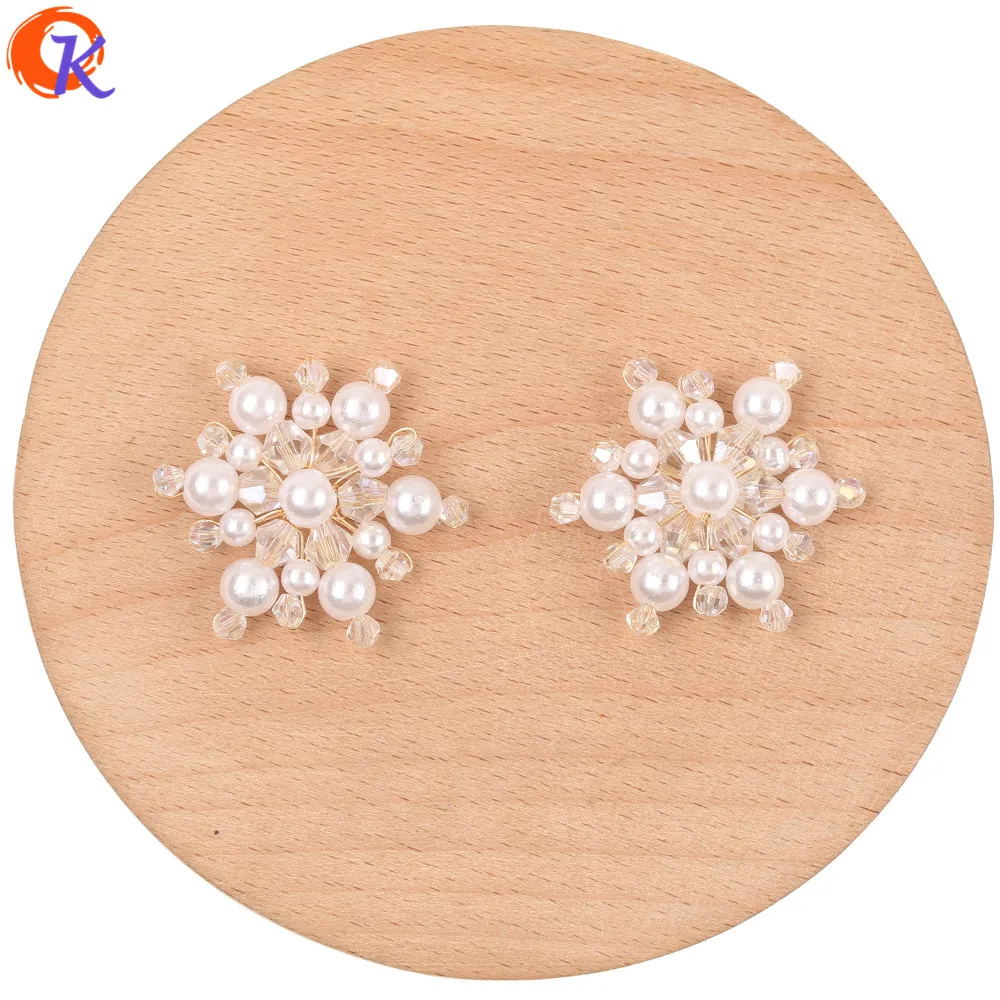 Cordial Design 30Pcs 28*32MM Jewelry Accessories/Crystal Charms/Imitation Pearl/Flower Shape/Hand Made/Earring Findings/DIY Part
Cordial Design 30Pcs 28*32MM Jewelry Accessories/Crystal Charms/Imitation Pearl/Flower Shape/Hand Made/Earring Findings/DIY Part