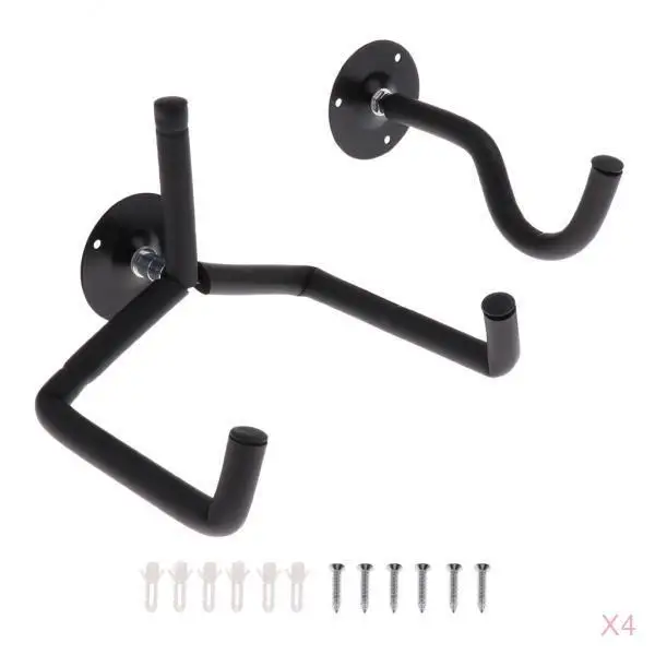 4Pcs Universal Guitar Bass Wall Hanger Safety Hook Slatwall Black Metal Wall Hanger Holder Stand for Guitar
4Pcs Universal Guitar Bass Wall Hanger Safety Hook Slatwall Black Metal Wall Hanger Holder Stand for Guitar