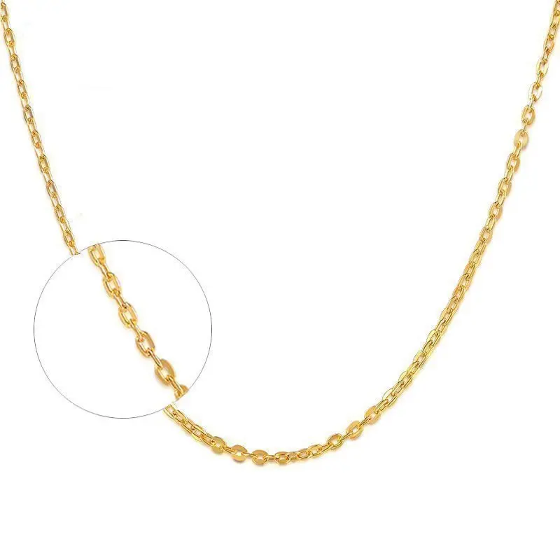 PURE 24K YELLOW GOLD O-LINE CHAIN NECKLACE/ 999 GOLD FASHION WOMEN NECKLACE 2.2G
PURE 24K YELLOW GOLD O-LINE CHAIN NECKLACE/ 999 GOLD FASHION WOMEN NECKLACE 2.2G