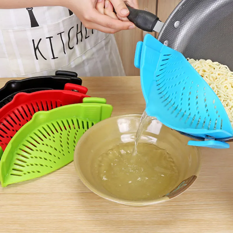 Home Kitchen Strain Strainer Clip-On Silicone Food Heat Resistant Water Filter Stretch Drain Tool Colander Fits All Pot Bowl Pan
Home Kitchen Strain Strainer Clip-On Silicone Food Heat Resistant Water Filter Stretch Drain Tool Colander Fits All Pot Bowl Pan