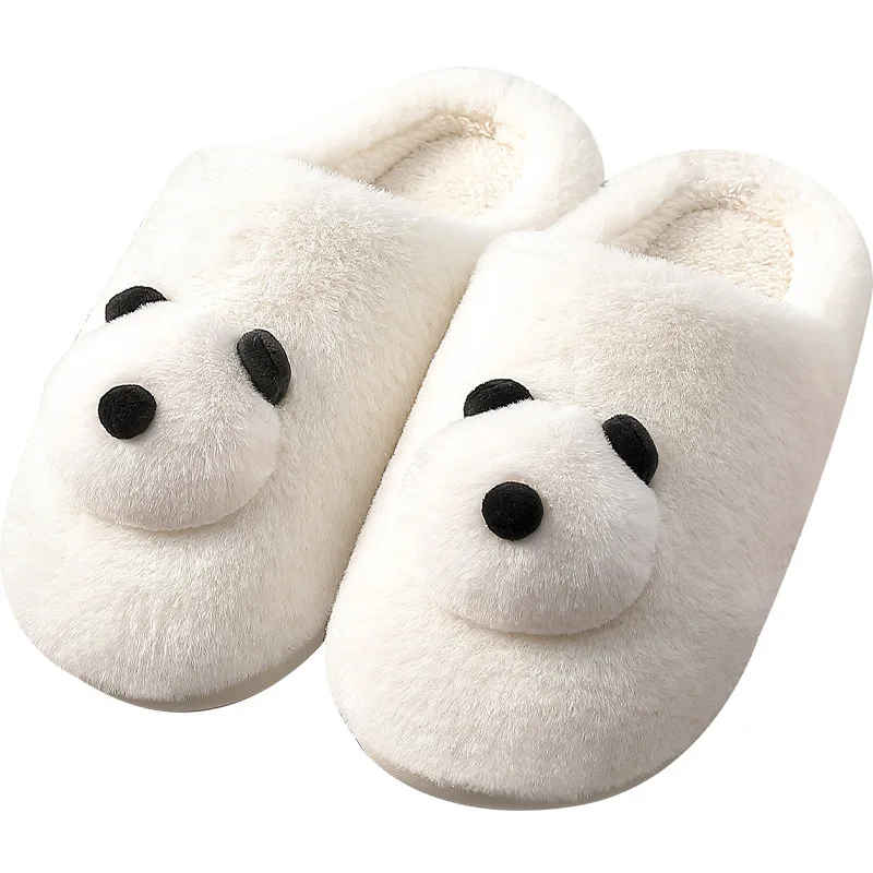 New Design Winter Slippers For Women Men Cute Non-slip Home Warm Indoor Plush Thick-soled Shoes Couples Soft Furry Panda Slides
New Design Winter Slippers For Women Men Cute Non-slip Home Warm Indoor Plush Thick-soled Shoes Couples Soft Furry Panda Slides