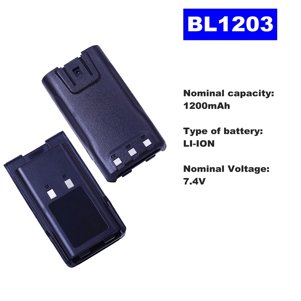 

7.4V 1200mAh LI-ION Radio Battery BL1203 For HYT Walkie Talkie TC600 Two Way Radio