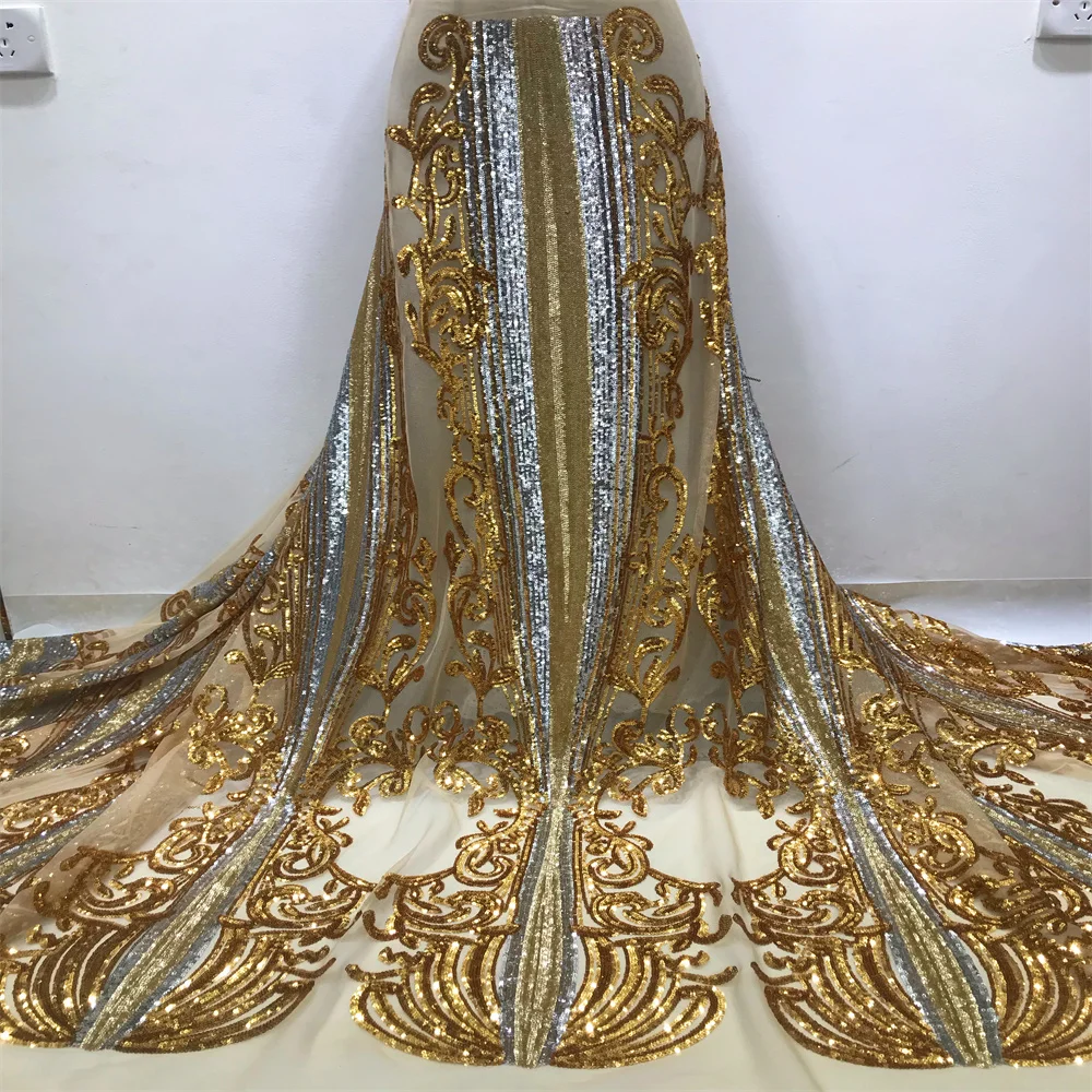 Hot Sale Nigerian Sequins Lace Fabrics 2021 High Quality Tulle Lace African Wedding Lace Fabric For Dress Sewing 1.95kg/5yards
Hot Sale Nigerian Sequins Lace Fabrics 2021 High Quality Tulle Lace African Wedding Lace Fabric For Dress Sewing 1.95kg/5yards