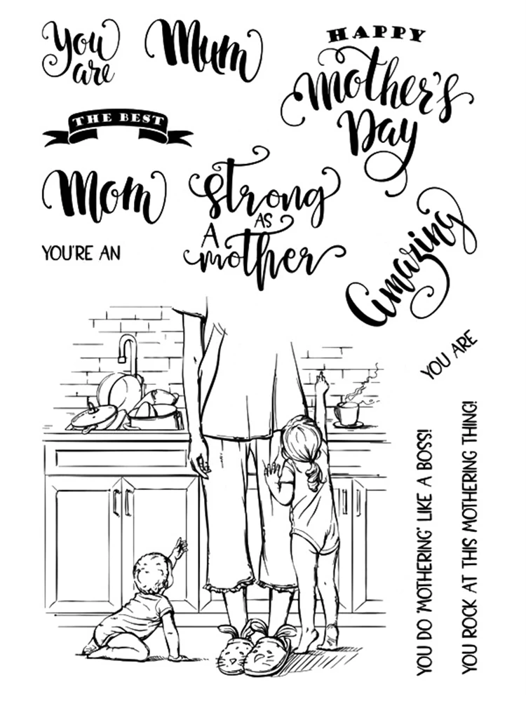 TIRED AS A MOTHER Transparent Silicone Clear Stamp/Seal for DIY scrapbooking/photo album Decorative Cards Making Paper Crafts
TIRED AS A MOTHER Transparent Silicone Clear Stamp/Seal for DIY scrapbooking/photo album Decorative Cards Making Paper Crafts
