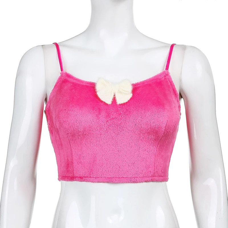 E-girl Sweet Pink Bow Camis Tops Y2K Backless Spaghetti Strap Cropped Women Summer Sleeveless Back Zipper Tops Girls Clothes
E-girl Sweet Pink Bow Camis Tops Y2K Backless Spaghetti Strap Cropped Women Summer Sleeveless Back Zipper Tops Girls Clothes
