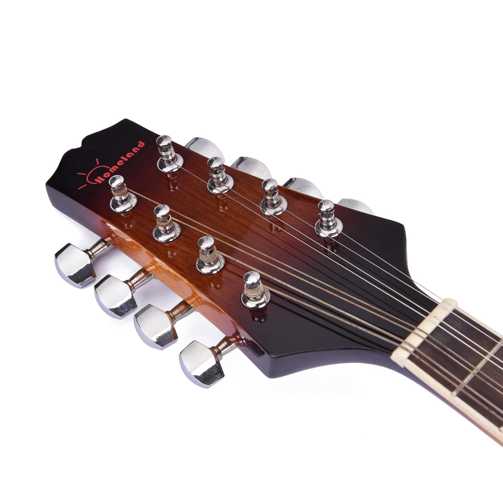 Акустическая электрическая гитара Mandolin музыкальный инструмент из красного