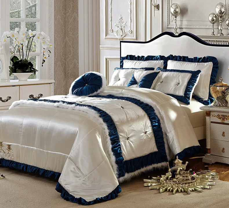 9Pcs New Classical Bed Cover Linens Euro Duvet Cover 220*240 Quilt For Home Pillowcase
9Pcs New Classical Bed Cover Linens Euro Duvet Cover 220*240 Quilt For Home Pillowcase