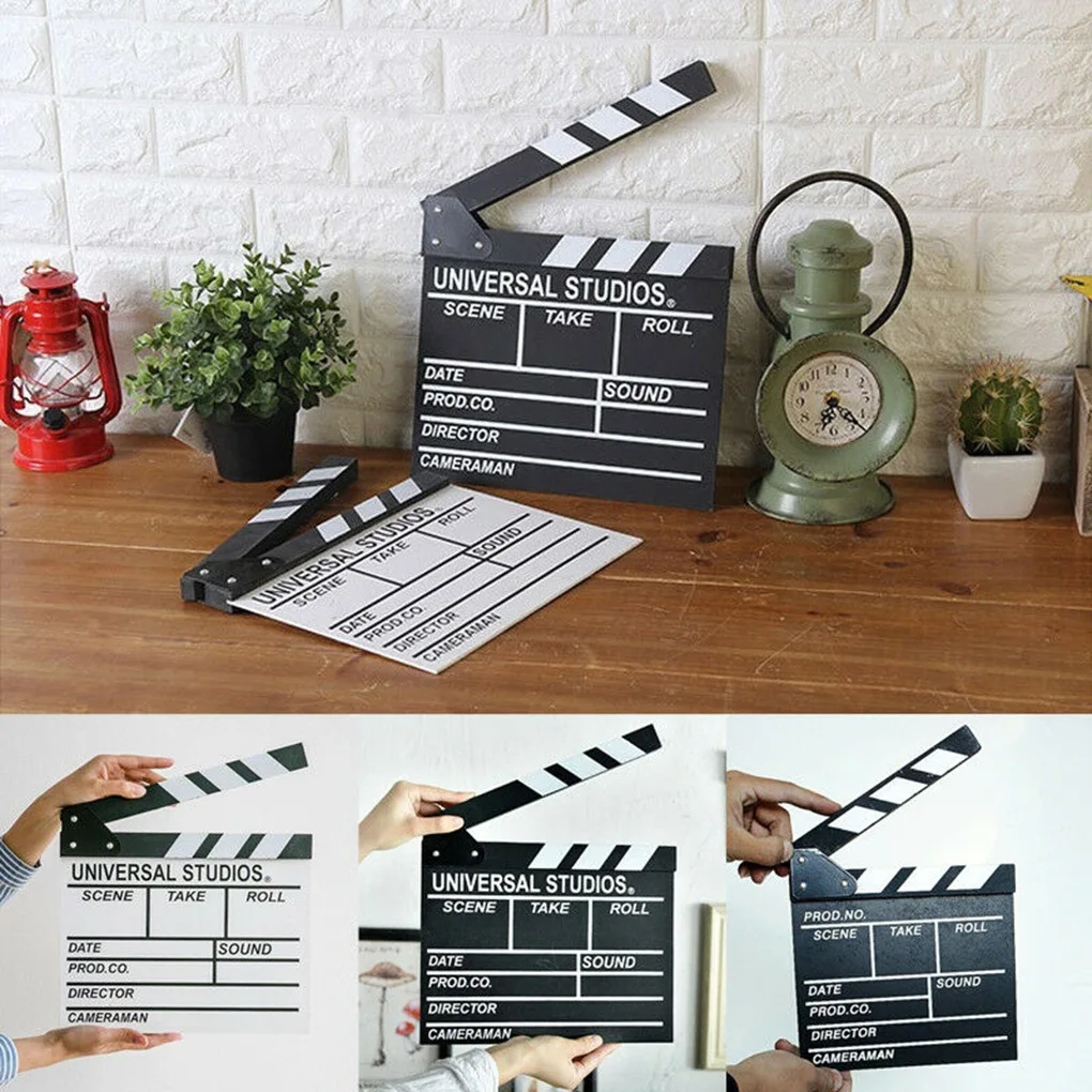 Доска для фильма режиссера деревянная доска Clap Slate L Черная | Электроника