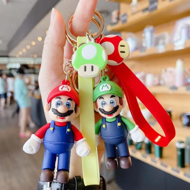 Брелок для ключей кукла в стиле игры Супер Марио с изображением героев братья