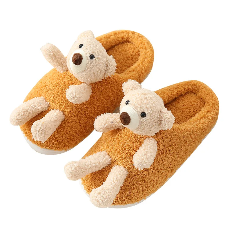 Autumn and winter cartoon cotton slippers cute children's shoes teddy bear warm and antiskid thick bottom Plush home shoes
Autumn and winter cartoon cotton slippers cute children's shoes teddy bear warm and antiskid thick bottom Plush home shoes
