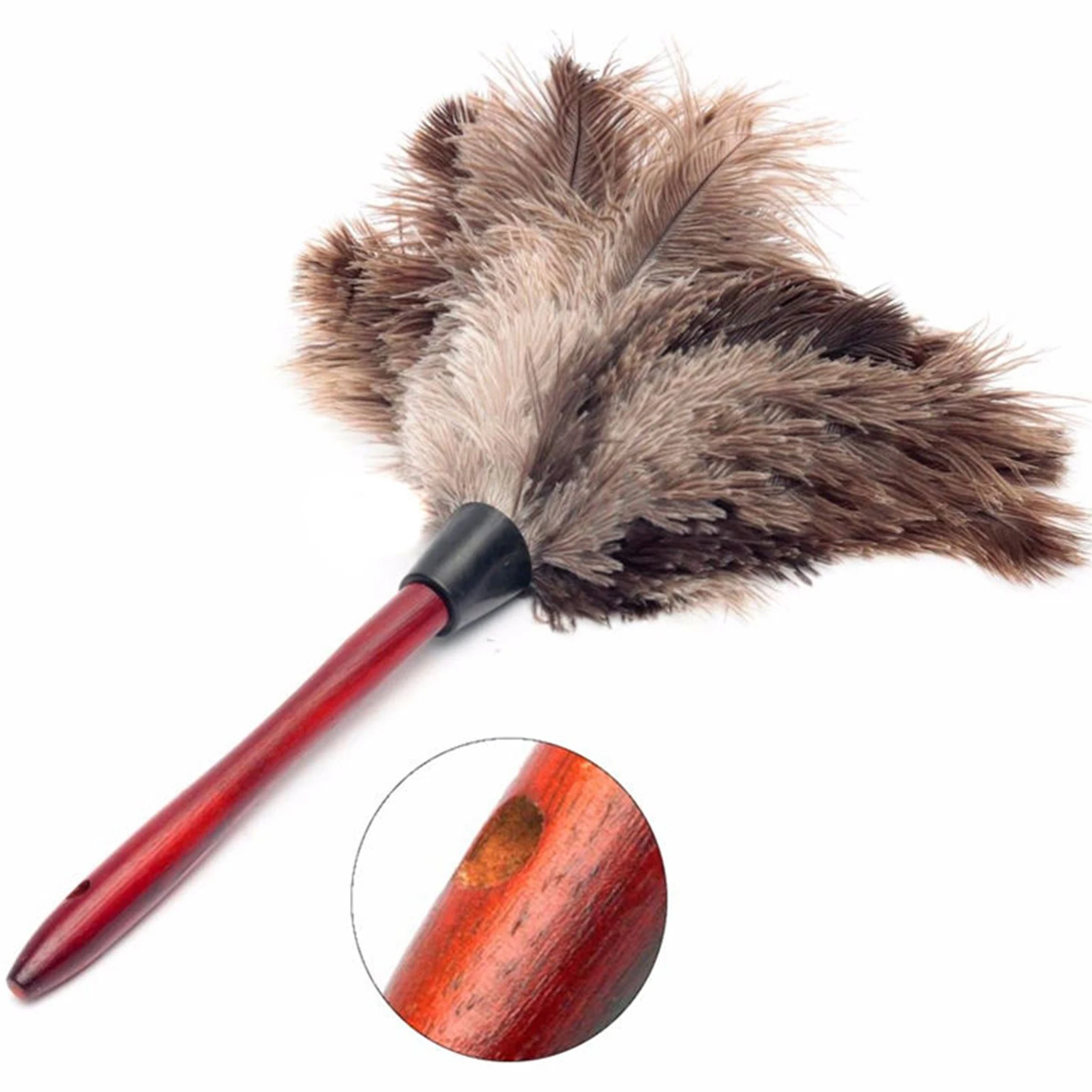 40cm Ostrich Natural Feather Duster Brush Wood Handle Anti-static Cleaning Tool Household Furniturer Car Dust Cleaner 
40cm Ostrich Natural Feather Duster Brush Wood Handle Anti-static Cleaning Tool Household Furniturer Car Dust Cleaner