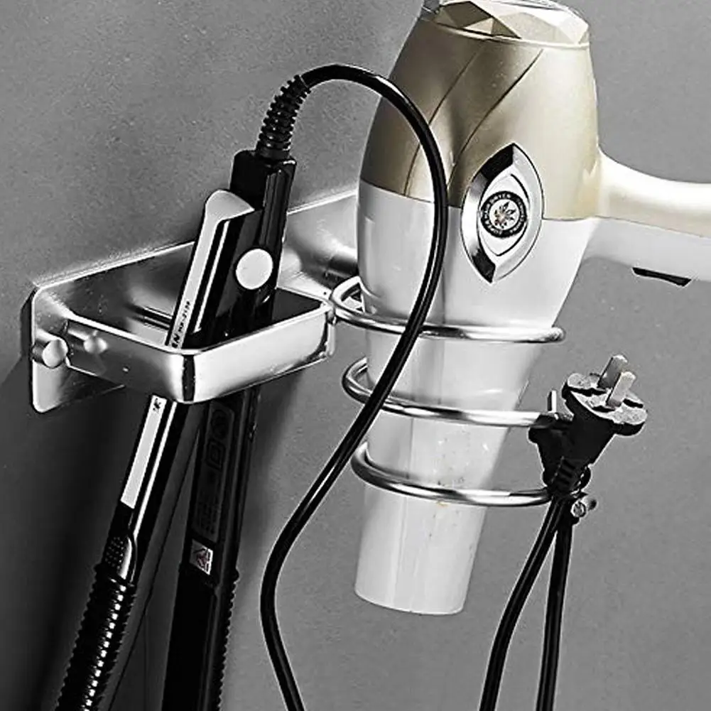 Stainless Steel Hair Dryer Rack Anti-rust Hair Dryer Rack Stand Shelf Bathroom Accessories Holder for Hairdryer Racks Household
Stainless Steel Hair Dryer Rack Anti-rust Hair Dryer Rack Stand Shelf Bathroom Accessories Holder for Hairdryer Racks Household