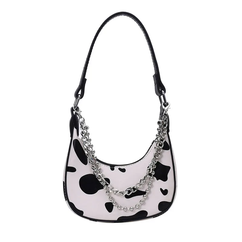 Cow Pattern Design Small Pu Leather Shoulder Bags For Women 2020 Female Fashion Chain Handbags Trending Half Moon Armpit Bags
Cow Pattern Design Small Pu Leather Shoulder Bags For Women 2020 Female Fashion Chain Handbags Trending Half Moon Armpit Bags