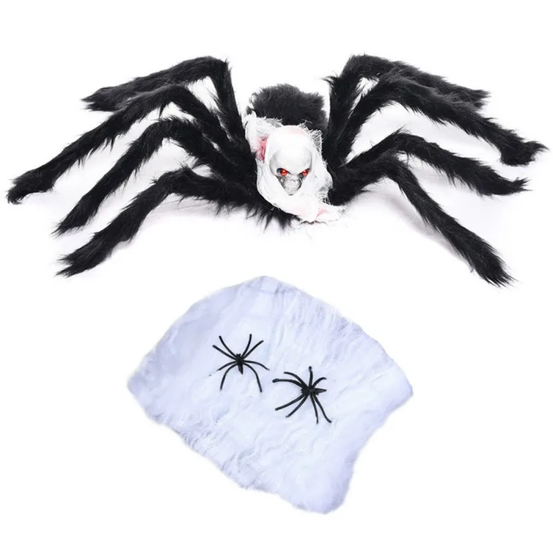 A 75CM (30 Inch) Hairy Spider With 2 Pieces Of Soft Spider 20 Grams Of White Cotton Web Outdoor Spider Props 2021 summer new 
A 75CM (30 Inch) Hairy Spider With 2 Pieces Of Soft Spider 20 Grams Of White Cotton Web Outdoor Spider Props 2021 summer new