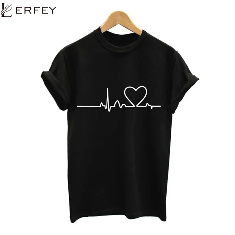 LERFEY Harajuku Summer T-Shirt for Women Casual White Black Tops Tshirts Plus Size 3XL Love Heart Embroidery Print Tees Female 
LERFEY Harajuku Summer T-Shirt for Women Casual White Black Tops Tshirts Plus Size 3XL Love Heart Embroidery Print Tees Female