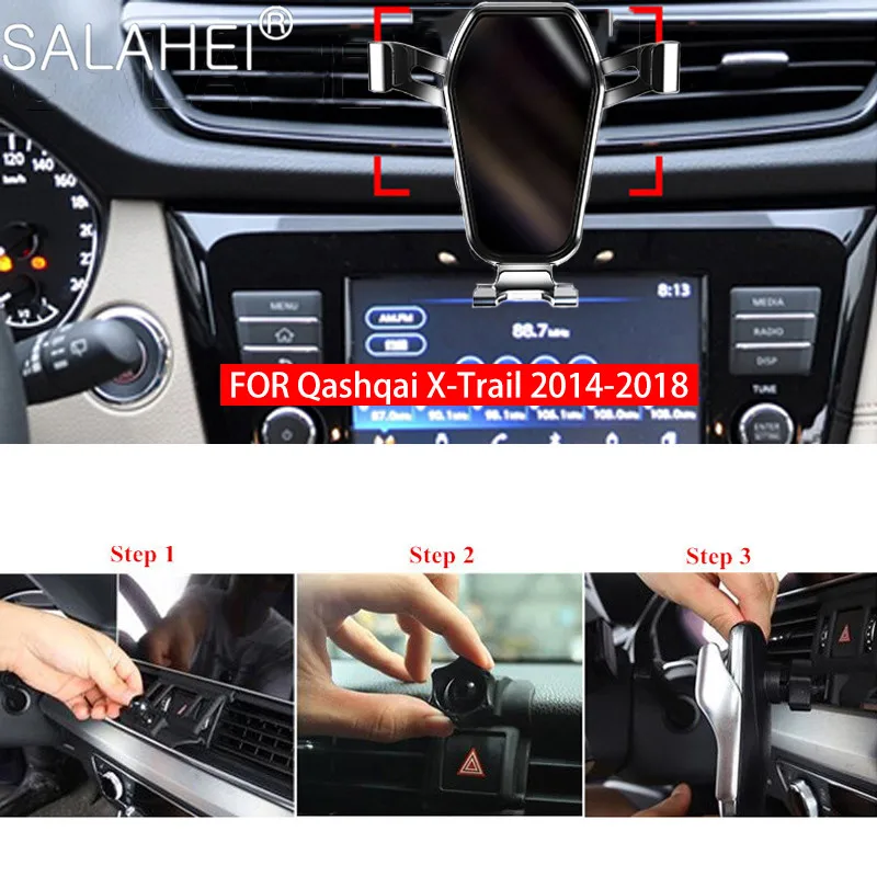GPS Gravity Car Phone Holder Air Vent Clip Mount Mobile Cell Stand Smartphone Support For Nissan Qashqai J11 2014-2018
GPS Gravity Car Phone Holder Air Vent Clip Mount Mobile Cell Stand Smartphone Support For Nissan Qashqai J11 2014-2018