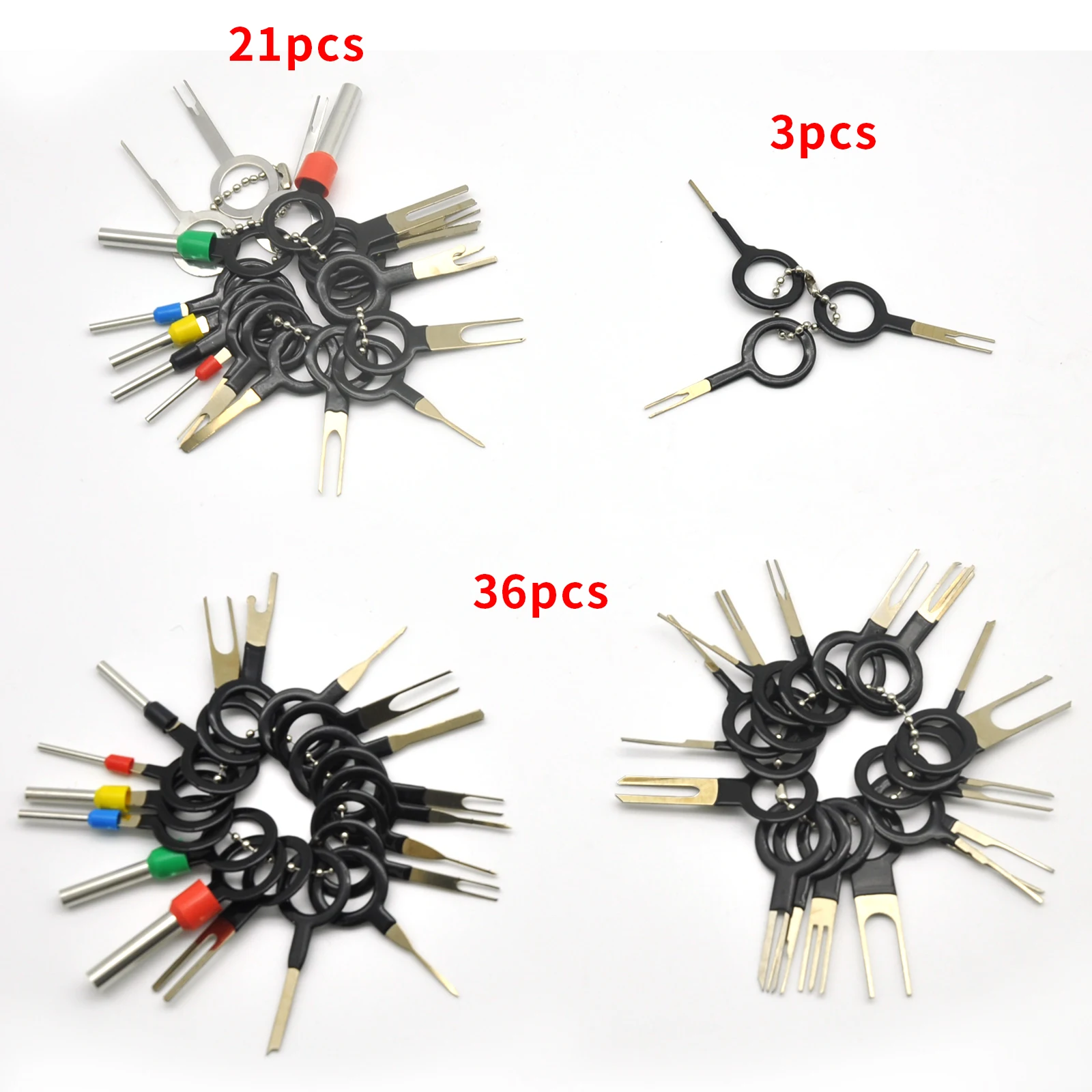 3/21/36pcs Car Terminal Removal Auto Electrical Wiring Crimp Connector Pin Extractor Kit Electrico Repair Hand Tools Accessories
3/21/36pcs Car Terminal Removal Auto Electrical Wiring Crimp Connector Pin Extractor Kit Electrico Repair Hand Tools Accessories