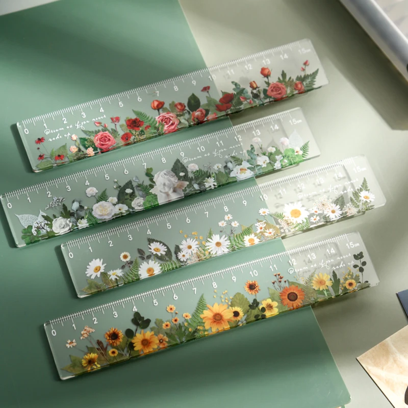 15 cm Daisy rose Plastic Straight Rulers Kawaii School Office Supplies Planner Accessories Student Prize
15 cm Daisy rose Plastic Straight Rulers Kawaii School Office Supplies Planner Accessories Student Prize