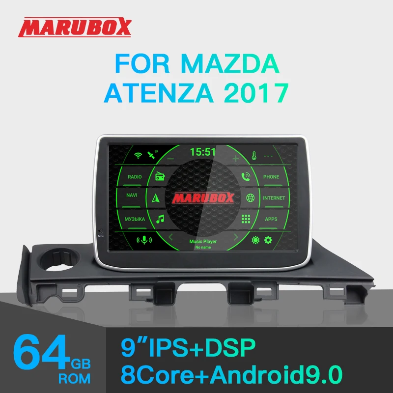 Фото Marubox KD9806DSP Штатная магнитола для Мазда 6 Atenza Головное устройство Mazda 2017
