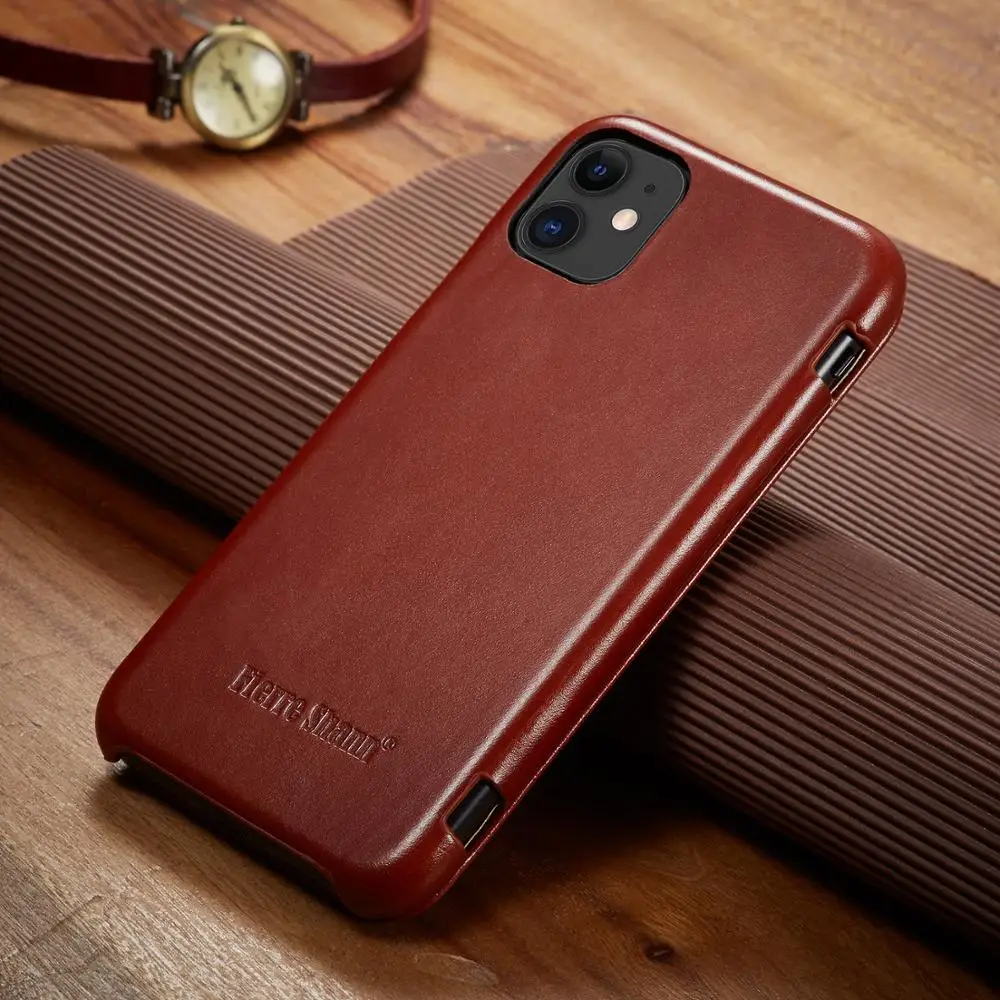 Роскошный Ультратонкий флип чехол для телефона из натуральной кожи iPhone 11 Pro Max XS XR