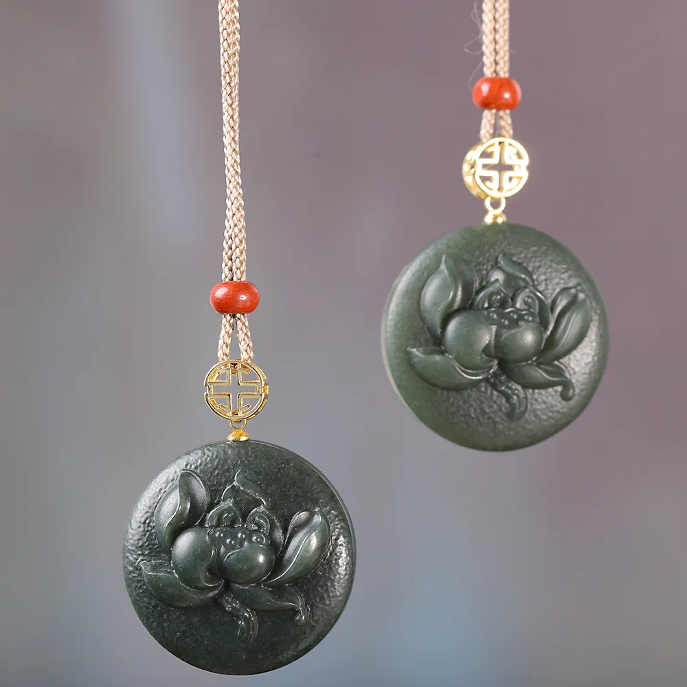 Chinese Traditional Jade Lotus Pendant Simple Chinese Style Women's Necklace Necklace for Women Iced Out Pendant
Chinese Traditional Jade Lotus Pendant Simple Chinese Style Women's Necklace Necklace for Women Iced Out Pendant
