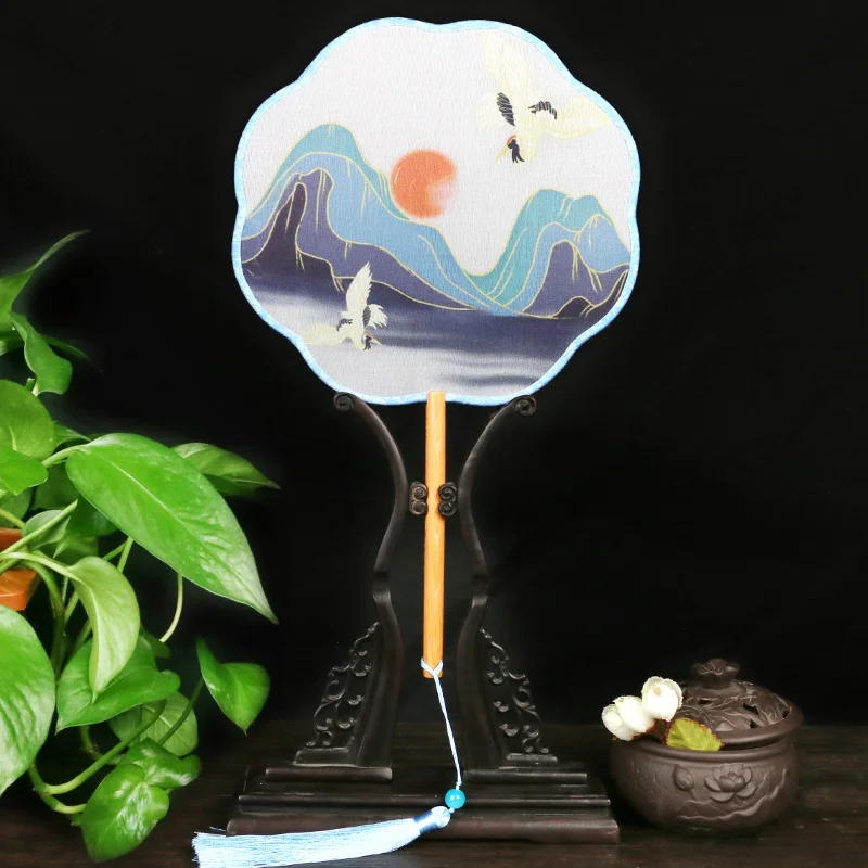 Antique Fan Hanfu Circular Fan Translucent Long Handle Tassel Women's Han Chinese Clothing Accessories Dance Complex Classical
Antique Fan Hanfu Circular Fan Translucent Long Handle Tassel Women's Han Chinese Clothing Accessories Dance Complex Classical