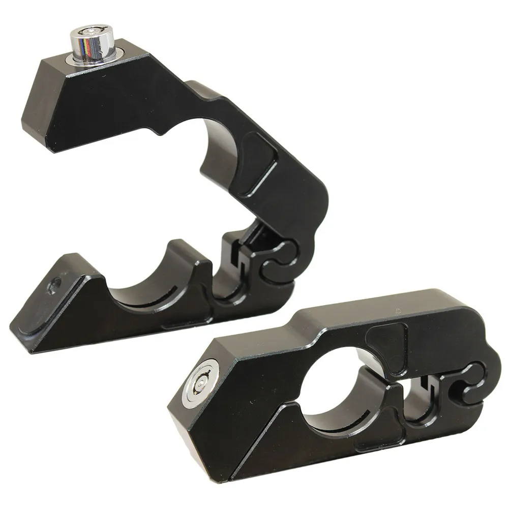 Motorcycle Anti-theft Grip Lock Security Safety Handlebar Handset Locking Aluminum CNC Made For Sports Bikes Scooters Mopeds
Motorcycle Anti-theft Grip Lock Security Safety Handlebar Handset Locking Aluminum CNC Made For Sports Bikes Scooters Mopeds