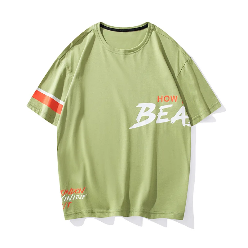 2021Summer New Korean Trend Loose Plus Size Round Neck Letter Couple Short-sleeved Casual Wild Fashion Men T-shirt Free Shipping
2021Summer New Korean Trend Loose Plus Size Round Neck Letter Couple Short-sleeved Casual Wild Fashion Men T-shirt Free Shipping