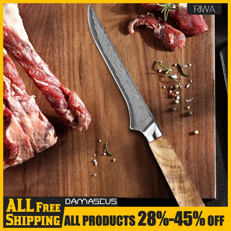 Kitchen 5.5-Inch Boning Knives High Quliaty Damascus Steel Sharp Cleaver Knife For Bone Meat Fish Fruit Vegetables Cooking Tool
Kitchen 5.5-Inch Boning Knives High Quliaty Damascus Steel Sharp Cleaver Knife For Bone Meat Fish Fruit Vegetables Cooking Tool