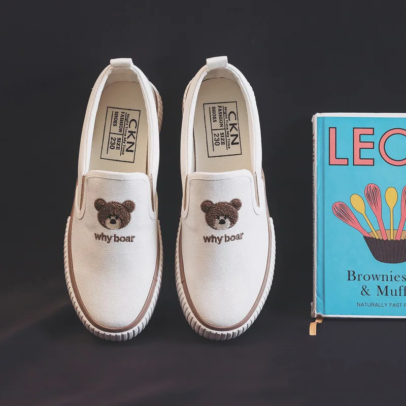 Women Vulcanized Shoes Casual Canvas Sneakers Fashion Female Light Slip-On Canvas Running Shoes Sport Flat White Sneakers
Women Vulcanized Shoes Casual Canvas Sneakers Fashion Female Light Slip-On Canvas Running Shoes Sport Flat White Sneakers