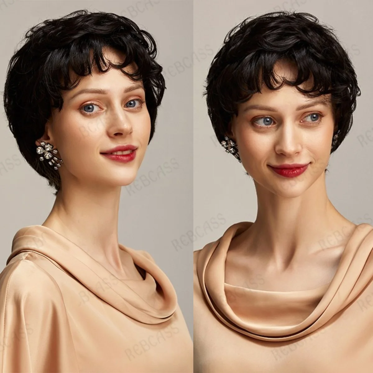 Rebcass Women Synthetic Short Black Wigs Natural Hair Wigs Heat Resistant Fiber Hair Wig for African American Women Daily Use
Rebcass Women Synthetic Short Black Wigs Natural Hair Wigs Heat Resistant Fiber Hair Wig for African American Women Daily Use