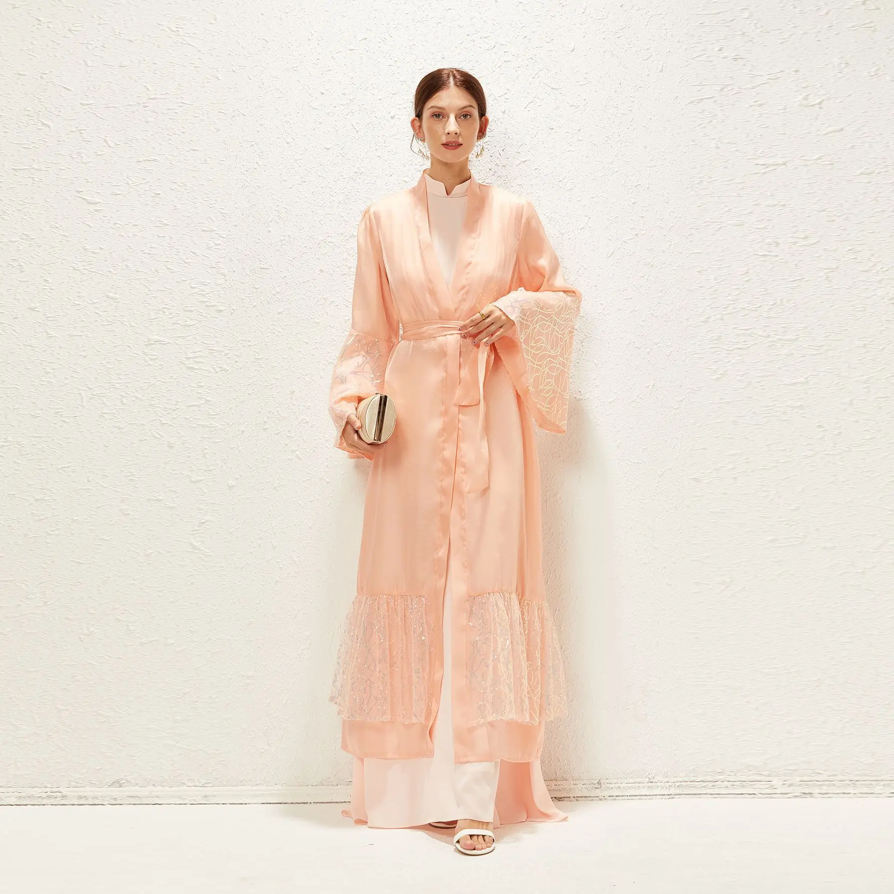 Chiffon Sequin Open Abaya Kimono Dubai Turkey Kaftan Muslim Cardigan Abayas Dresses For Women Pink Robe Femme Islam Clothing
Chiffon Sequin Open Abaya Kimono Dubai Turkey Kaftan Muslim Cardigan Abayas Dresses For Women Pink Robe Femme Islam Clothing