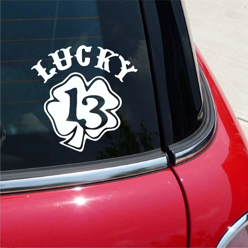 Lucky 13 Funny Car Sticker Automobiles Motorcycles Exterior Accessories Vinyl Decal for Bmw Audi Ford Honda Toyota Kia
Lucky 13 Funny Car Sticker Automobiles Motorcycles Exterior Accessories Vinyl Decal for Bmw Audi Ford Honda Toyota Kia