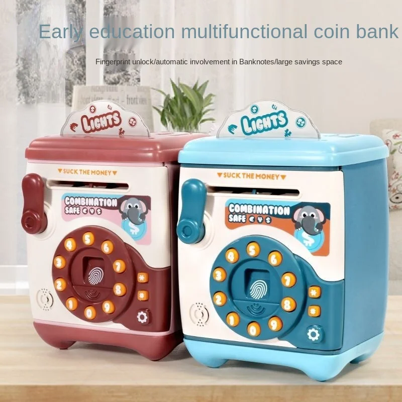 TIDY Children's Savings Piggy Bank Cartoon Creative Password Fingerprint Unlocking Multifunctional Automatic Roll Money Toy Gift
TIDY Children's Savings Piggy Bank Cartoon Creative Password Fingerprint Unlocking Multifunctional Automatic Roll Money Toy Gift
