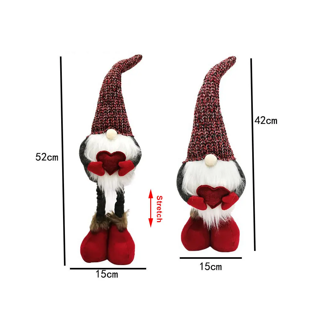2pcs 52cm Valentine Gnome Couple Love Swedish Tomte Gnome Knitted Faceless Standing Doll Nordic Valentine's Day Decoration
2pcs 52cm Valentine Gnome Couple Love Swedish Tomte Gnome Knitted Faceless Standing Doll Nordic Valentine's Day Decoration
