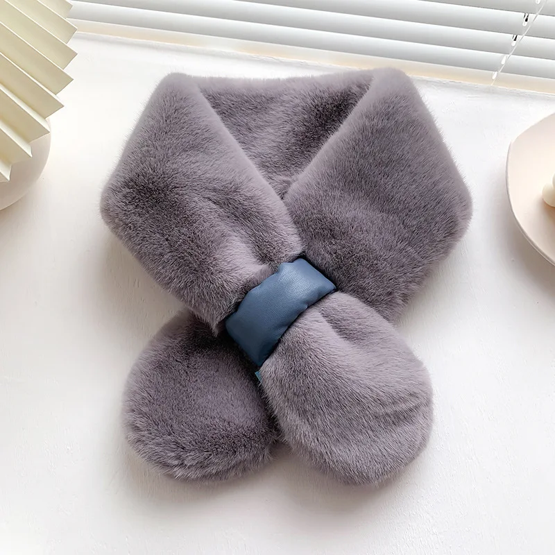 Korean Version of Imitation Rabbit Fur Thick Solid Color Plush Scarf for Autumn and Winter New Plush Scarf Women Cute All-match
Korean Version of Imitation Rabbit Fur Thick Solid Color Plush Scarf for Autumn and Winter New Plush Scarf Women Cute All-match