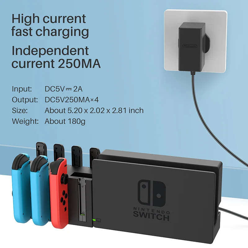 Charging Dock Station For Nintendo Switch Joy-Con Controller Charger Stand NS Storage Base Bracket For Switch Accessories
Charging Dock Station For Nintendo Switch Joy-Con Controller Charger Stand NS Storage Base Bracket For Switch Accessories