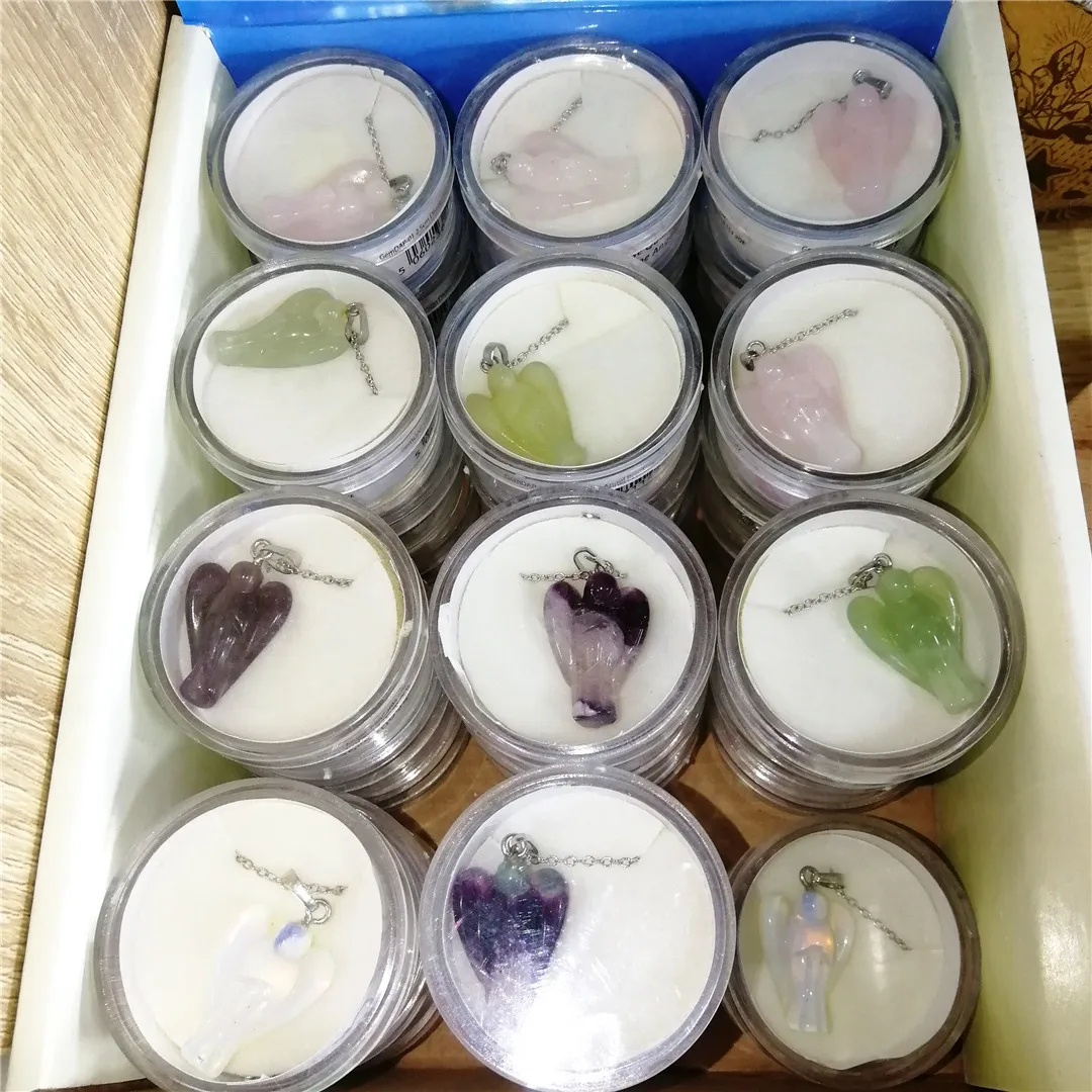Wholesale Ore Set Ornament Natural Stone Craft Crystal Angel Healing Natural Crystal pendant necklace ,rose fluorite angel gift
Wholesale Ore Set Ornament Natural Stone Craft Crystal Angel Healing Natural Crystal pendant necklace ,rose fluorite angel gift