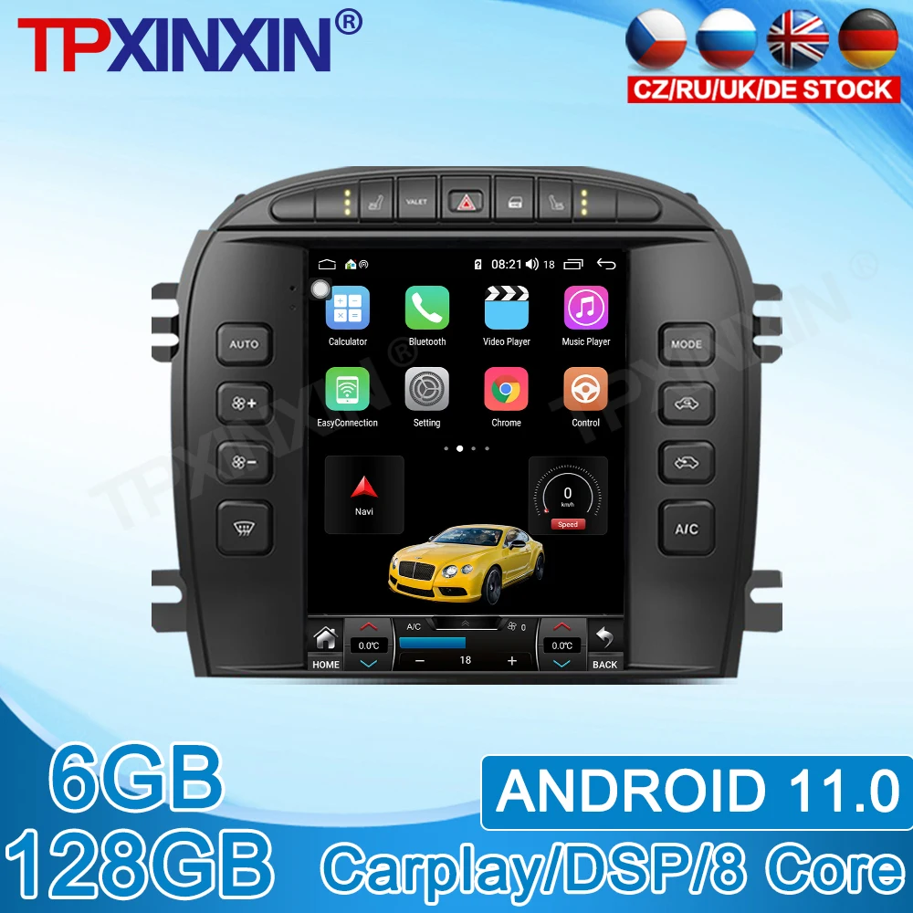 Android 11.0 For Jaguar S-type 2004 2005 Stereo IPS Touch Screen DSP Navigation 6GB + 128GB Car Multimedia Radio Player Carplay
Android 11.0 For Jaguar S-type 2004 2005 Stereo IPS Touch Screen DSP Navigation 6GB + 128GB Car Multimedia Radio Player Carplay