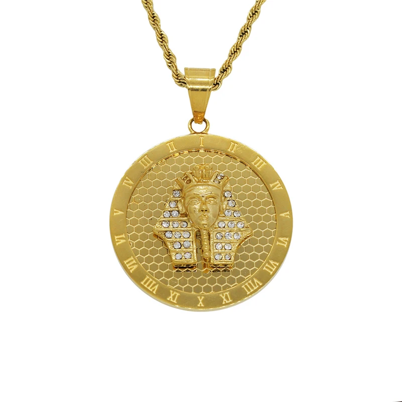 2021 New Arrivals Gold Color Stainless Steel Men Necklaces Punk Style Egyptian Pharaoh Tutankhamun Pendants Wholesale Jewelry
2021 New Arrivals Gold Color Stainless Steel Men Necklaces Punk Style Egyptian Pharaoh Tutankhamun Pendants Wholesale Jewelry