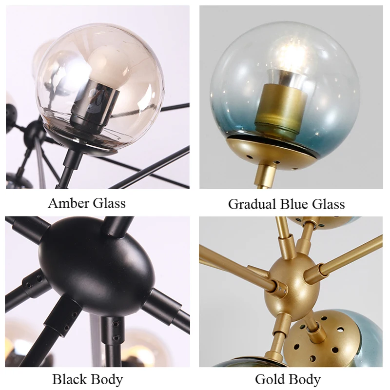 Italian design Globe Chandelier Lighting Living room Bedroom Kitchen Island lustre glass bubble chandelier Black Rose Gold Color
Italian design Globe Chandelier Lighting Living room Bedroom Kitchen Island lustre glass bubble chandelier Black Rose Gold Color