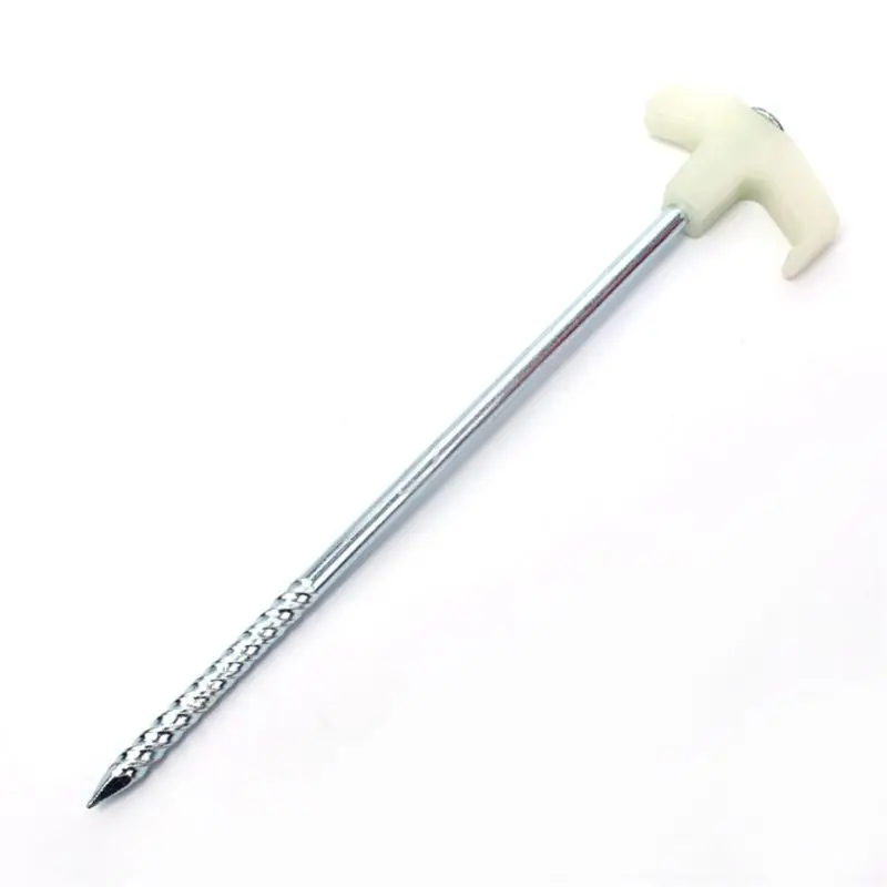 25cm Luminous Nail Camping Tent Peg Steel Stake Ice Fishing Screw Rod Stand High Strength Fishing Bivvy Awning
25cm Luminous Nail Camping Tent Peg Steel Stake Ice Fishing Screw Rod Stand High Strength Fishing Bivvy Awning