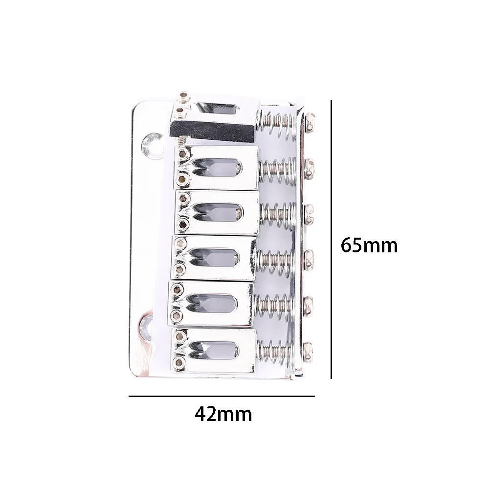 6 Saddle Hardtail Bridge with 5 Screws Top Load Guitar Tailpiece for Electric Guitar Accessory Chrome 65mm Metal Fixed Hardtail
6 Saddle Hardtail Bridge with 5 Screws Top Load Guitar Tailpiece for Electric Guitar Accessory Chrome 65mm Metal Fixed Hardtail