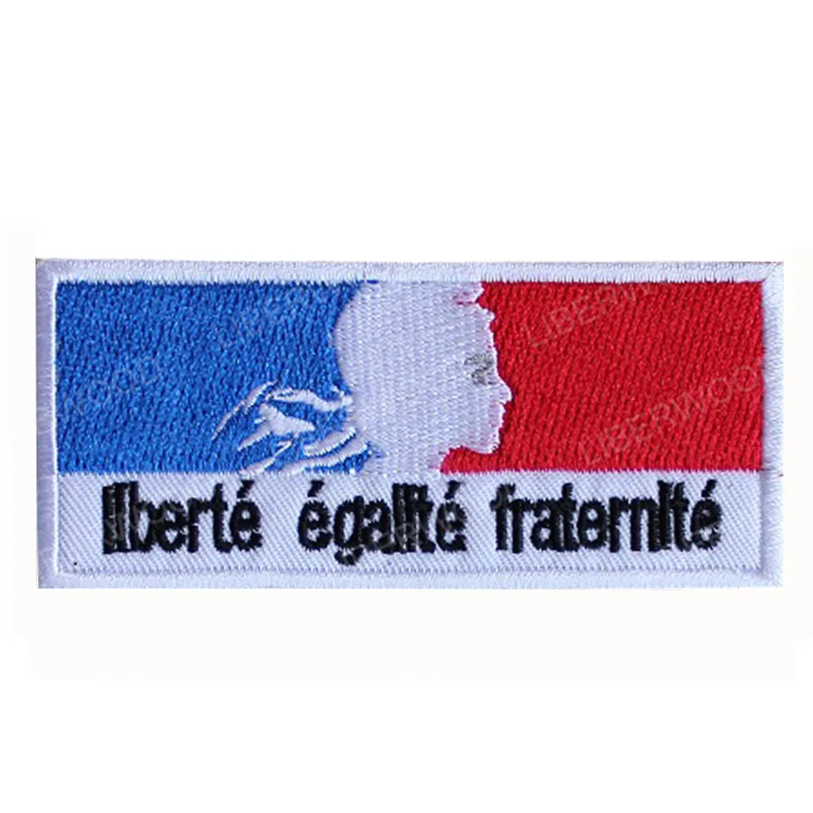 Вышитая нашивка LIBERWOOD French Revolution liberte egalite braternite аппликации для рюкзака сумки